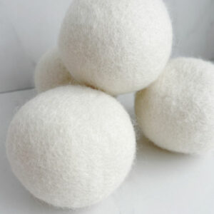 wool dryer balls stack